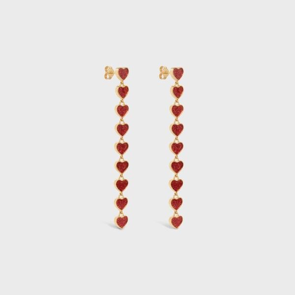 2020 summer new european and american wind gold color finish brass red colored enamel long earrings, Silver
2020 summer new european and american wind gold color finish brass red colored enamel long earrings, Silver