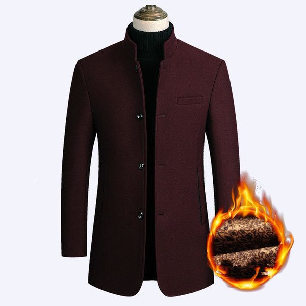 mens thick fleece warm trench coat wool long jacket men autumn winter business casual overcoat black blue burgundy, Tan;black
mens thick fleece warm trench coat wool long jacket men autumn winter business casual overcoat black blue burgundy, Tan;black