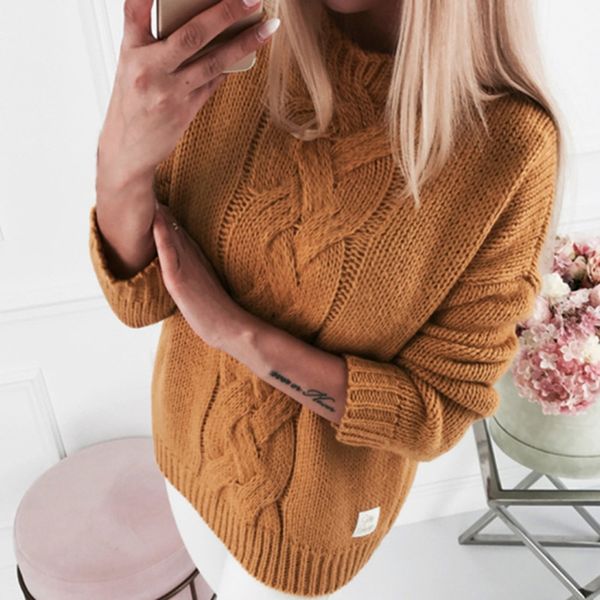 moneriff women sweater long sleeve twist knitted women pullovers female winter o neck ribbed short warm sweater mujer pull femme, White;black
moneriff women sweater long sleeve twist knitted women pullovers female winter o neck ribbed short warm sweater mujer pull femme, White;black