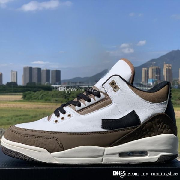 New Travis x Jumpman 3 White Black Brown Mens Basketball Shoes For High quality 3s Basketball Cheap Men Sports Sneakers Size 7-13
New Travis x Jumpman 3 White Black Brown Mens Basketball Shoes For High quality 3s Basketball Cheap Men Sports Sneakers Size 7-13