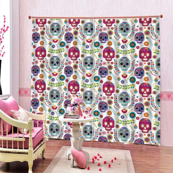 cartoon skull flower head halloween flower blackout window curtains bedroom drapes decor for kids room
cartoon skull flower head halloween flower blackout window curtains bedroom drapes decor for kids room
