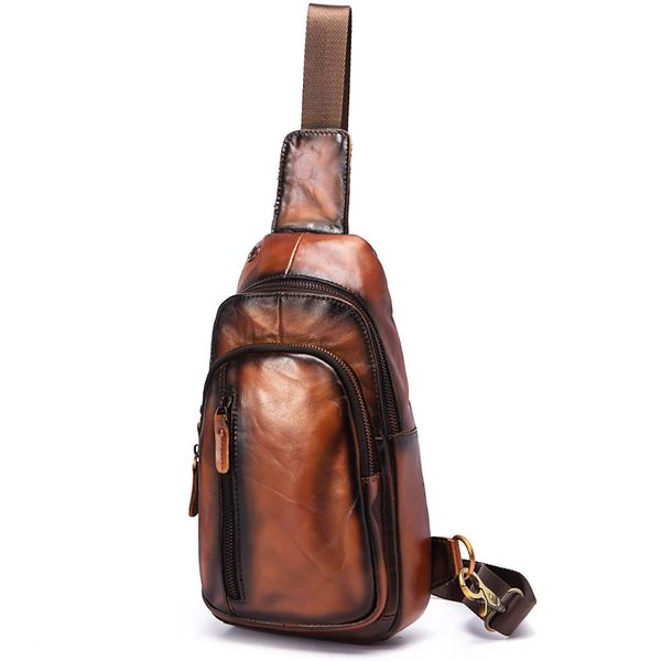 men quality leather casual design chest sling bag fashion travel one shoulder bag 8" tablet / umbrella daypack male 8005-or
men quality leather casual design chest sling bag fashion travel one shoulder bag 8" tablet / umbrella daypack male 8005-or