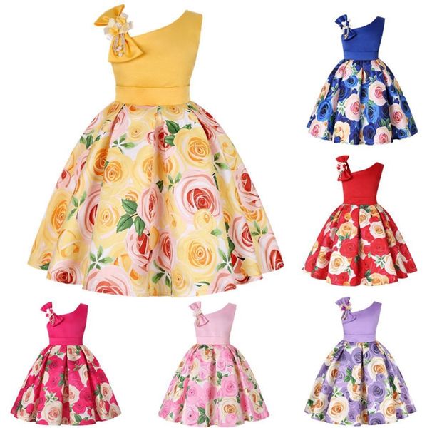 baby girls clothes rose printed princess dress one shoulder girls party dresses boutique kids clothing 6 colors optional dhw3070, Red;yellow
baby girls clothes rose printed princess dress one shoulder girls party dresses boutique kids clothing 6 colors optional dhw3070, Red;yellow