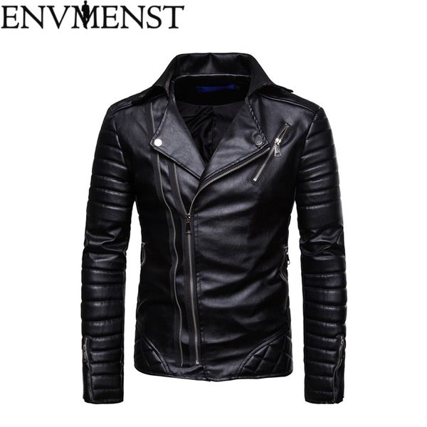 envmenst conventional leather jackets 2018 new fashion slim pu leather jacket coat oblique zipper cool motorcycle jacket, Black
envmenst conventional leather jackets 2018 new fashion slim pu leather jacket coat oblique zipper cool motorcycle jacket, Black
