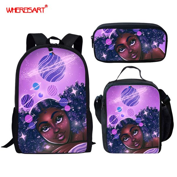 whereisart 3pcs/set school bag set afro black girl backpack schoolbags for teenage boys girls bookbag 2019 students bagback
whereisart 3pcs/set school bag set afro black girl backpack schoolbags for teenage boys girls bookbag 2019 students bagback