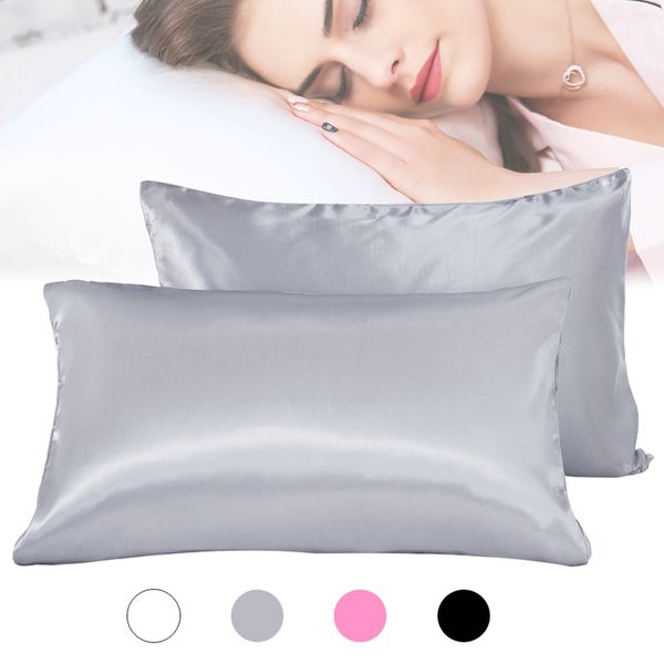 2 pcs/pair artificial silk pillowcase soft solid color pillow covers luxury home bedroom pillow cases 20x30 inch
2 pcs/pair artificial silk pillowcase soft solid color pillow covers luxury home bedroom pillow cases 20x30 inch