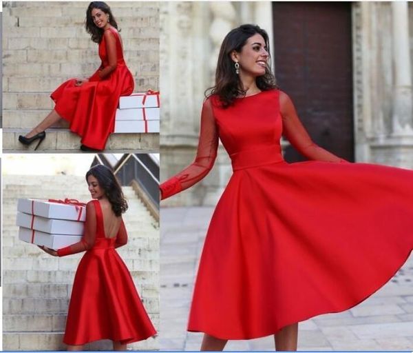 sheer long sleeves red graduation dresses a line jewel neck backless tea length cocktail dresses evening homecoming gowns vestido de fiesta
sheer long sleeves red graduation dresses a line jewel neck backless tea length cocktail dresses evening homecoming gowns vestido de fiesta