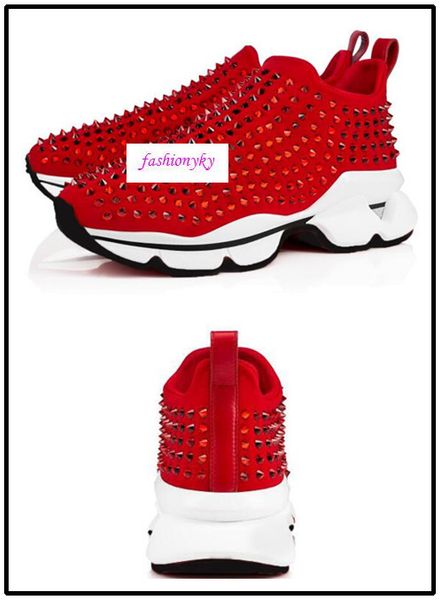 flat neoprene designer shoes sneakers mens red bottoms shoes womens rivet spiky sock junior spikes red sole shoe 0, Black
flat neoprene designer shoes sneakers mens red bottoms shoes womens rivet spiky sock junior spikes red sole shoe 0, Black