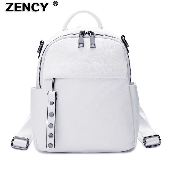 zency 2020 year new 100% genuine cow leather women design backpack lady girl soft real grade cowhide book bag style knapsack
zency 2020 year new 100% genuine cow leather women design backpack lady girl soft real grade cowhide book bag style knapsack