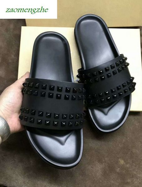 donna red bottom slippers designer luxury red bottoms shoes men rivet spikes flat slipperswith boxs, Black
donna red bottom slippers designer luxury red bottoms shoes men rivet spikes flat slipperswith boxs, Black
