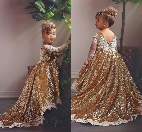 sparkly gold sequined ball gown flower girl dresses luxury black girl long sleeves party birthday pageant gown gir formal wedding dress, White;red
sparkly gold sequined ball gown flower girl dresses luxury black girl long sleeves party birthday pageant gown gir formal wedding dress, White;red