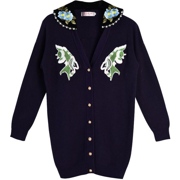 2019 new autumn winter embroidery sequins tiger head thick cardigan women sweater coat pull femme designer sweater plus size s-l, White;black
2019 new autumn winter embroidery sequins tiger head thick cardigan women sweater coat pull femme designer sweater plus size s-l, White;black