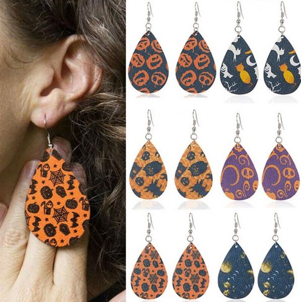 halloween earrings light weight faux leather teardrop double sided pattern dangle petal earrings for girls /ladies, Silver
halloween earrings light weight faux leather teardrop double sided pattern dangle petal earrings for girls /ladies, Silver