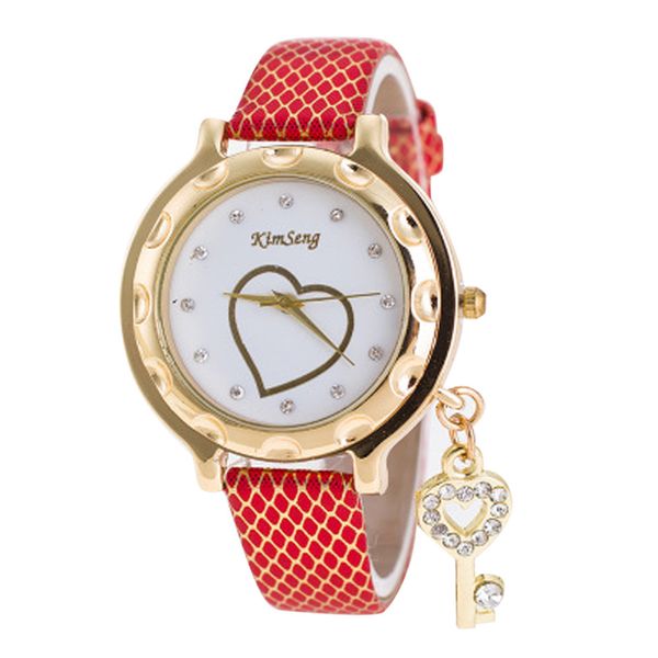 2019 new leather strap women's watches new luxury bracelet watch women's fashion heart-shaped key pendant ladies casual watch#40, Slivery;brown
2019 new leather strap women's watches new luxury bracelet watch women's fashion heart-shaped key pendant ladies casual watch#40, Slivery;brown