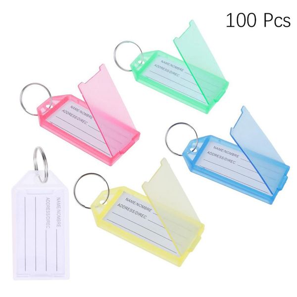 100pcs keychain classified tag luggage plastic assorted color tags labels for pets office home l key cabinet, Silver
100pcs keychain classified tag luggage plastic assorted color tags labels for pets office home l key cabinet, Silver