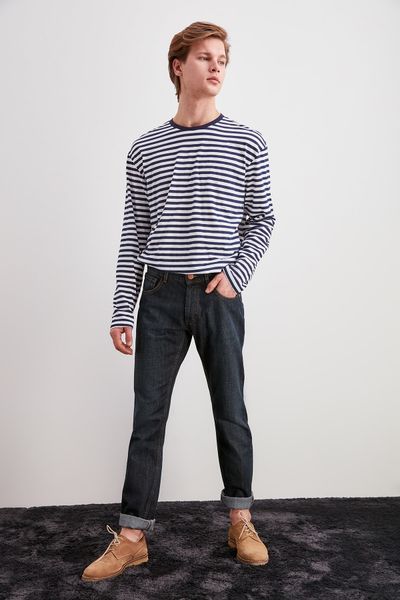 trendyol male slim fit jeans tmnss20je0231, Blue