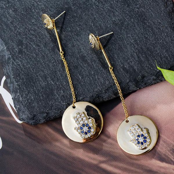 wholesale-hand earrings for women famous brand design luxury cubic zirconia stud chandelier long earring wholesale, Silver
wholesale-hand earrings for women famous brand design luxury cubic zirconia stud chandelier long earring wholesale, Silver