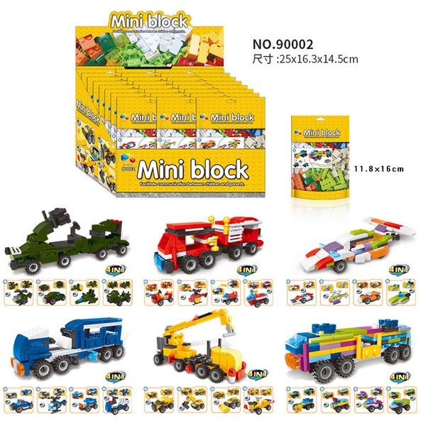 24 Boxes In One Set 6 Types Of Assembled Car Particles Assembled Building Block Plastic Diy Children's Educational Toys