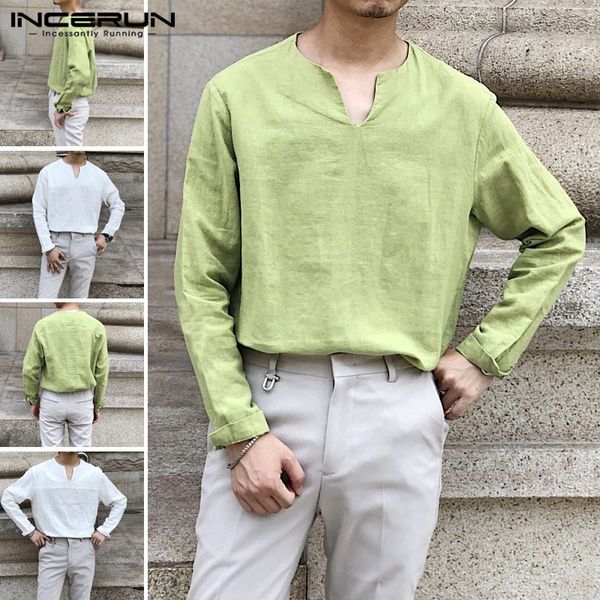 men's casual shirts incerun men long sleeve blouse male vintage henley cuff tuxedo cotton shirt solid color v neck summer, White;black
men's casual shirts incerun men long sleeve blouse male vintage henley cuff tuxedo cotton shirt solid color v neck summer, White;black