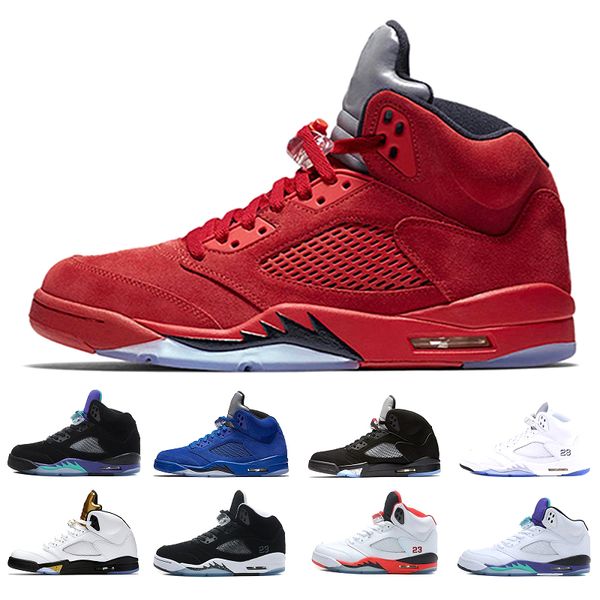 wholesale 5 5s men basketball shoes white og black metallic grape blue fire red suede mens trainer sports shoes sneaker size 41-47
wholesale 5 5s men basketball shoes white og black metallic grape blue fire red suede mens trainer sports shoes sneaker size 41-47