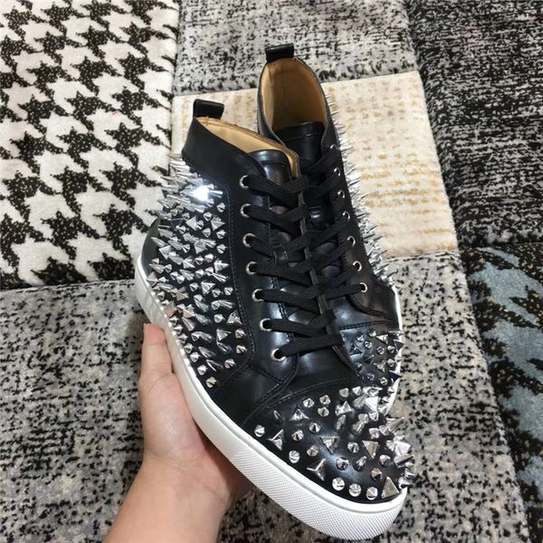 super quality limit spikes pik pik sneakers luxe brand homme red bottom rivets shoes,leisure red soles studs rantulow orlato walking trainer, Black
super quality limit spikes pik pik sneakers luxe brand homme red bottom rivets shoes,leisure red soles studs rantulow orlato walking trainer, Black