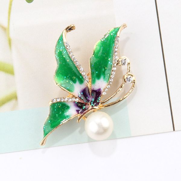 metal broches para ropa mujer green enamel pin pearl butterfly brooch for women bridesmaid gift, Gray
metal broches para ropa mujer green enamel pin pearl butterfly brooch for women bridesmaid gift, Gray