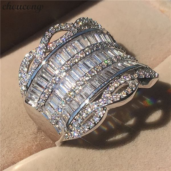 choucong dazzling ring 5a zircon cz 925 sterling silver anniversary wedding band rings for women men gift, Slivery;golden
choucong dazzling ring 5a zircon cz 925 sterling silver anniversary wedding band rings for women men gift, Slivery;golden