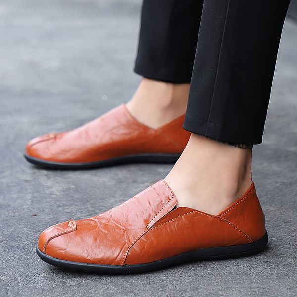 summer leather men casual shoes breathable soft male loafers slip on driving shoes men moccasins business flat loafers male, Black
summer leather men casual shoes breathable soft male loafers slip on driving shoes men moccasins business flat loafers male, Black