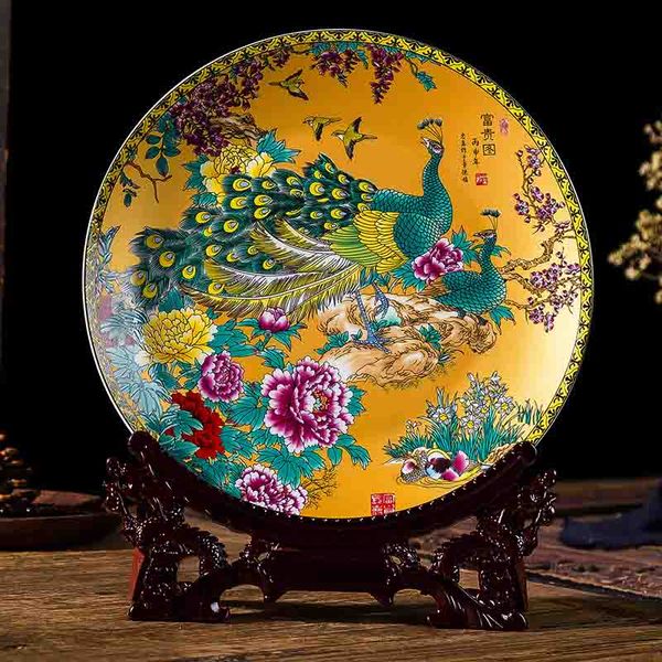 jingdezhen ceramic decoration living room decoration modern chinese-style crafts creative hanging plate decoration tv cabinet wine cabinet
jingdezhen ceramic decoration living room decoration modern chinese-style crafts creative hanging plate decoration tv cabinet wine cabinet