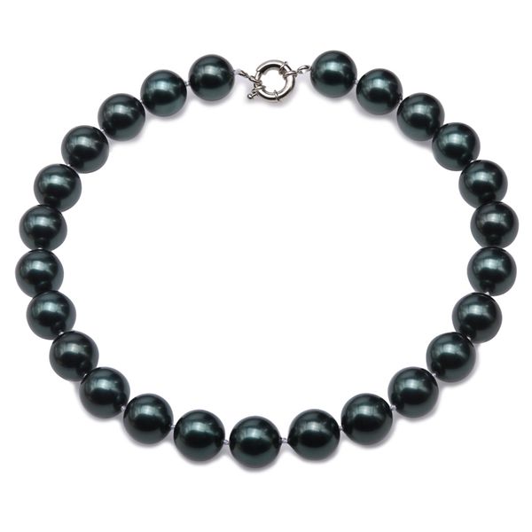 jyx 2019 charming necklace peacock green 16mm seashell pearl round beads necklace 18" elegant jewelry for women, Silver
jyx 2019 charming necklace peacock green 16mm seashell pearl round beads necklace 18" elegant jewelry for women, Silver