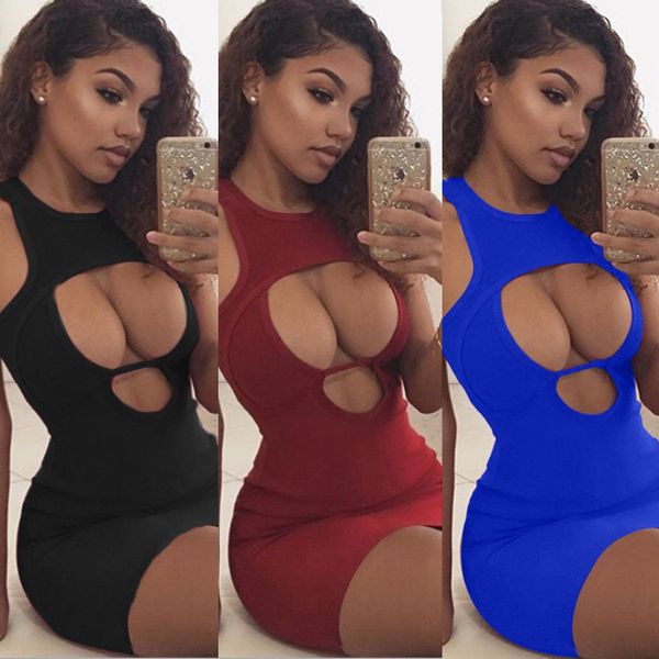 Women's Bandage Bodycon Sleeveless Evening Party Club Mini Dress Sleeveless Solid Hollow Out Sexy Dress
Women's Bandage Bodycon Sleeveless Evening Party Club Mini Dress Sleeveless Solid Hollow Out Sexy Dress