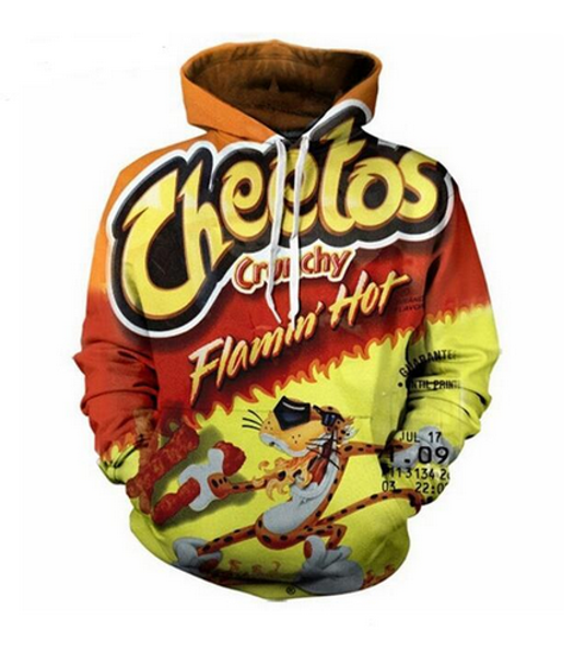 new fashion sweatshirt men / women 3d hoodies print cheetos slim stylish hooded hoodies lms017, Black
new fashion sweatshirt men / women 3d hoodies print cheetos slim stylish hooded hoodies lms017, Black