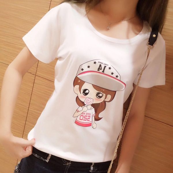 2020 base printed short-sleeved special sale 2020 women's base women's printed short-sleeved special sale t-shirt t-shirt, White
2020 base printed short-sleeved special sale 2020 women's base women's printed short-sleeved special sale t-shirt t-shirt, White