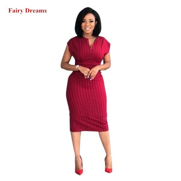 african bodycon dresses women red white striped african clothes dashiki ankara office ladies summer pencil dress ropa dama 2019
