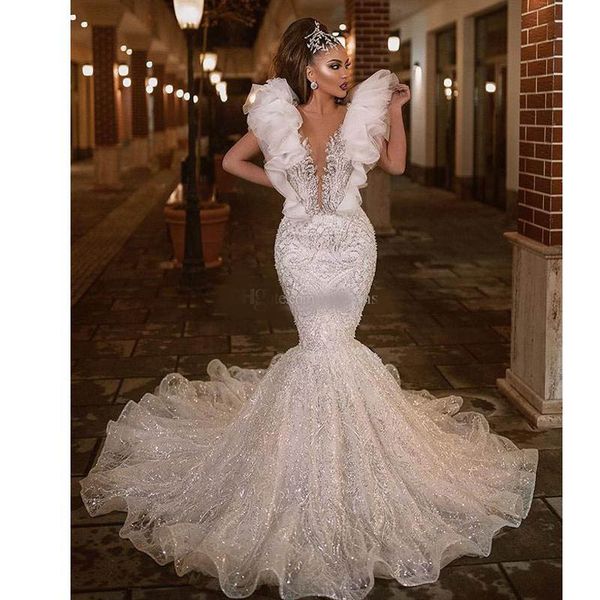 brilliant white mermaid evening dresses sliver sequined ruffles sleeve illusion back celebrity gown abendkleider robes de soirée, Black;red
brilliant white mermaid evening dresses sliver sequined ruffles sleeve illusion back celebrity gown abendkleider robes de soirée, Black;red
