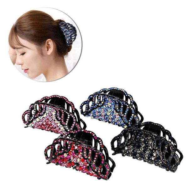 1pc hair clip practical large crystal hair accessories claw clamp for ladies girls women random color, Golden;silver
1pc hair clip practical large crystal hair accessories claw clamp for ladies girls women random color, Golden;silver