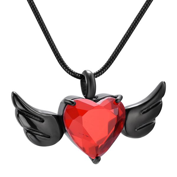 lkj9957 funnel & gift box, black wing of heart memorial urn necklace hold red stone human ashes holder cremation pendant, Silver
lkj9957 funnel & gift box, black wing of heart memorial urn necklace hold red stone human ashes holder cremation pendant, Silver