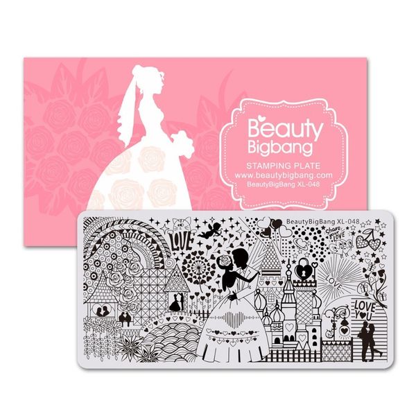 beautybigbang nail art stamping plates love romantic castle wedding scene image stainless steel nail art stamping plate xl-048, White
beautybigbang nail art stamping plates love romantic castle wedding scene image stainless steel nail art stamping plate xl-048, White