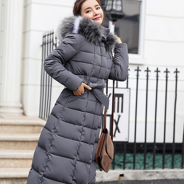 women jacket with hat long sleeve warm long winter down coat hooded casual cotton-padded thickening, Black
women jacket with hat long sleeve warm long winter down coat hooded casual cotton-padded thickening, Black
