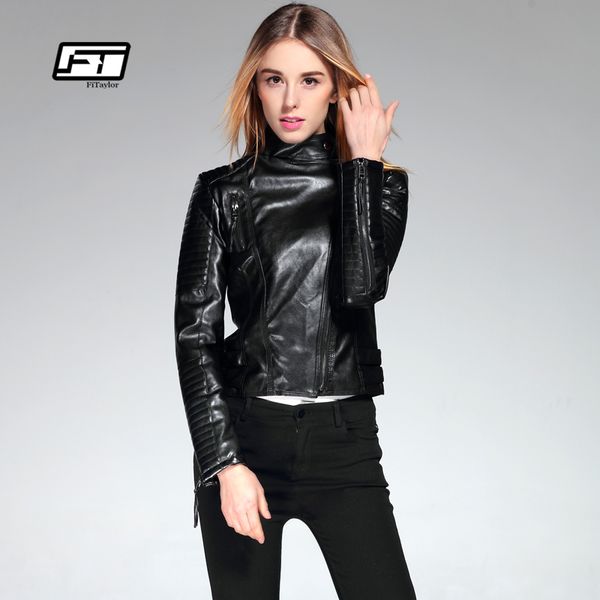 fitaylor new 2019 women pu leather short jacket slim fashion punk outwear long sleeve motorcycle black jacket spring outwear
fitaylor new 2019 women pu leather short jacket slim fashion punk outwear long sleeve motorcycle black jacket spring outwear
