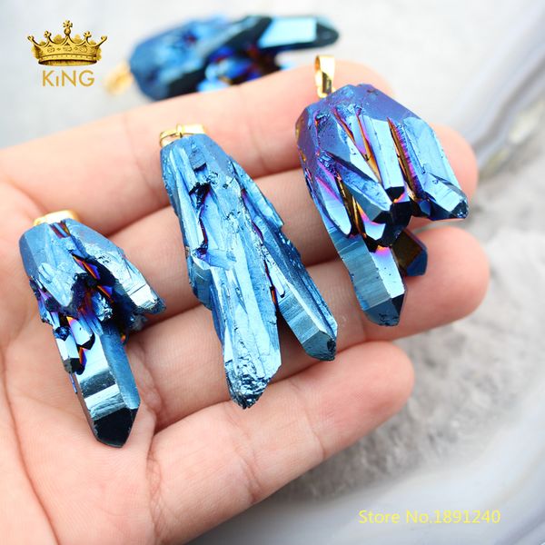 5pcs wholesale quartz point pendants,dark blue titanium quartz crystal cluster stick beads with gold clasp charms necklace xy02, Black
5pcs wholesale quartz point pendants,dark blue titanium quartz crystal cluster stick beads with gold clasp charms necklace xy02, Black