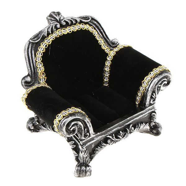 velvet resin s/l ring sofa shape lounge display ring earring organizer holder wedding room showcase, Black;white
velvet resin s/l ring sofa shape lounge display ring earring organizer holder wedding room showcase, Black;white