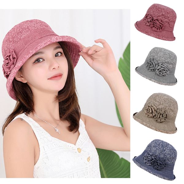 summer printed fisherman hats women cotton print bucket hat girls spring travel sunhat elegant flower beach cap sunshade caps, Blue;gray
summer printed fisherman hats women cotton print bucket hat girls spring travel sunhat elegant flower beach cap sunshade caps, Blue;gray