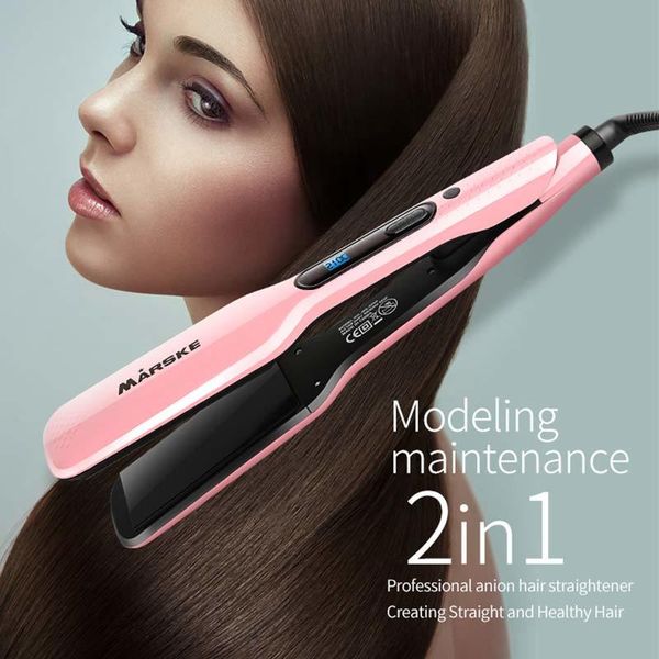 stylish hair curler hair straightener blue screen digital display tempering hairdressing curling iron for 2-in-1 hair styler
stylish hair curler hair straightener blue screen digital display tempering hairdressing curling iron for 2-in-1 hair styler