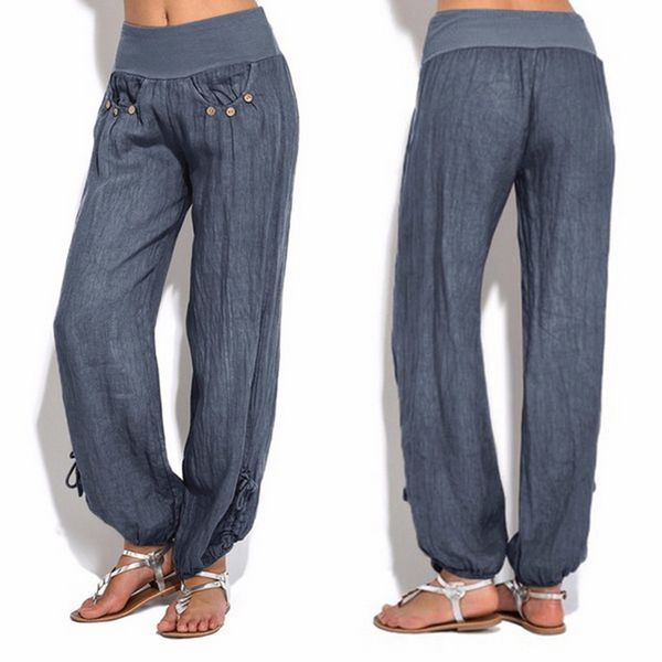 2019 pants new women loose high waist cotton linen harem pants solid women summer autumn fashion casual female gympants, Black;white
2019 pants new women loose high waist cotton linen harem pants solid women summer autumn fashion casual female gympants, Black;white
