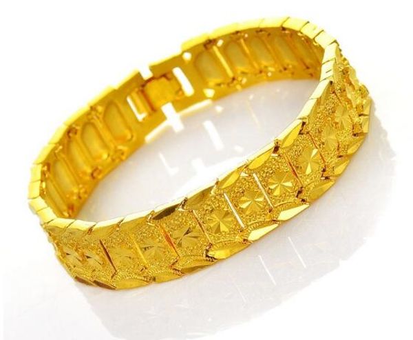 selling pure brass processing to create gold-plated jewelry; men's imitation gold bracelet.20 cm long and 1.2 cm wide, Golden;silver
selling pure brass processing to create gold-plated jewelry; men's imitation gold bracelet.20 cm long and 1.2 cm wide, Golden;silver
