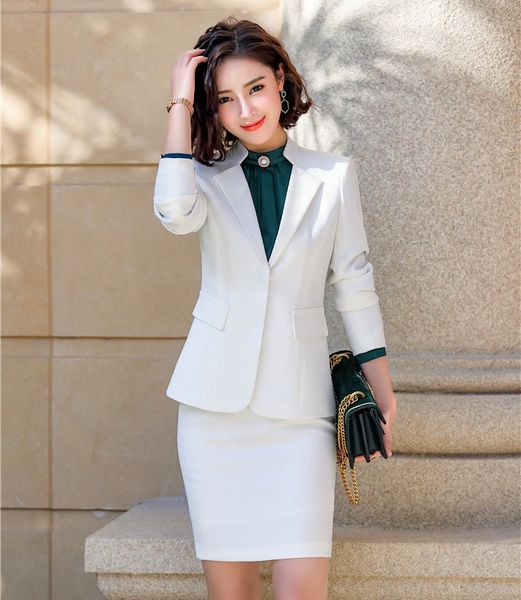 novelty white formal business suits with skirt and blazer coat & jackets for ladies office professional styles female blazers, White;black
novelty white formal business suits with skirt and blazer coat & jackets for ladies office professional styles female blazers, White;black