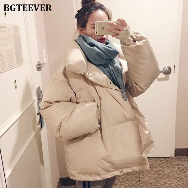 bgteever women parkas 2019 korean chic stand collar thicken winter coat jacket women warm down cotton padded parkas coats female y190926, Black;white
bgteever women parkas 2019 korean chic stand collar thicken winter coat jacket women warm down cotton padded parkas coats female y190926, Black;white