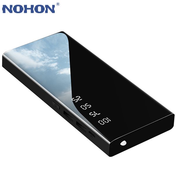 nohon portable power bank dual usb ports 2.1a output fast charger 10000mah universal phone external battery with led light
nohon portable power bank dual usb ports 2.1a output fast charger 10000mah universal phone external battery with led light