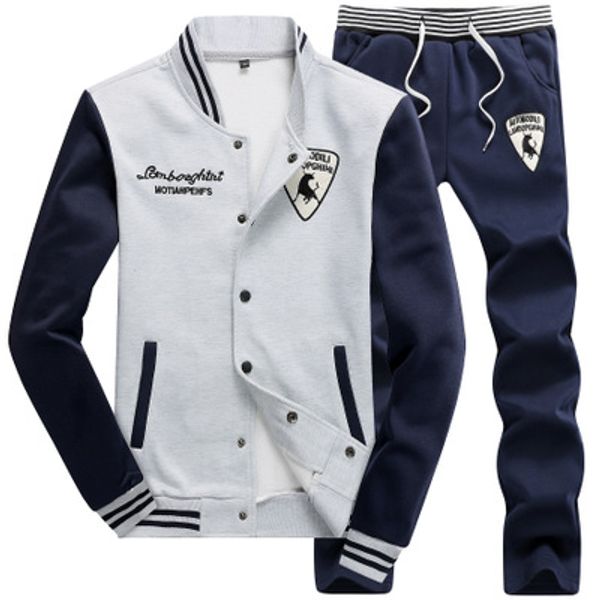 mens brand спортивные костюмы мода значок крупного рогатого скота вышивка куртка спортивные штаны drawstring случайные дизайнер мужские бег, Gray
mens brand спортивные костюмы мода значок крупного рогатого скота вышивка куртка спортивные штаны drawstring случайные дизайнер мужские бег, Gray
